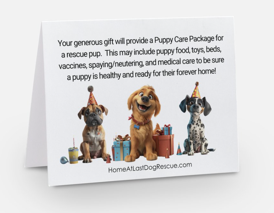 Birthday Donation Card