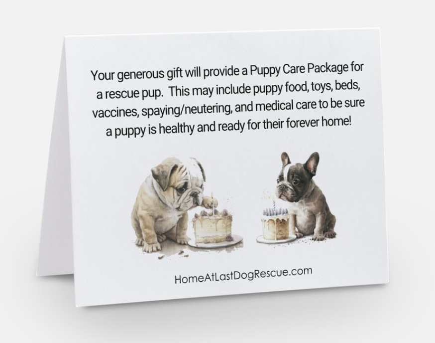 Birthday Donation Card