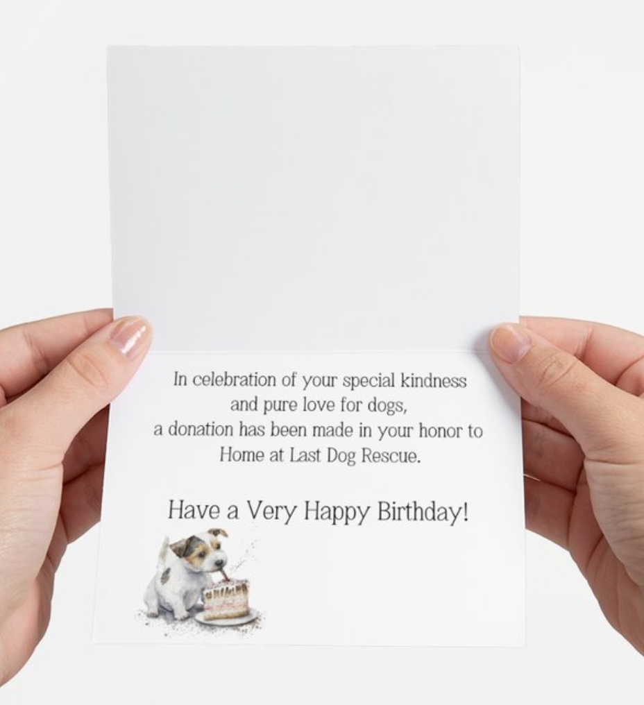 Birthday Donation Card