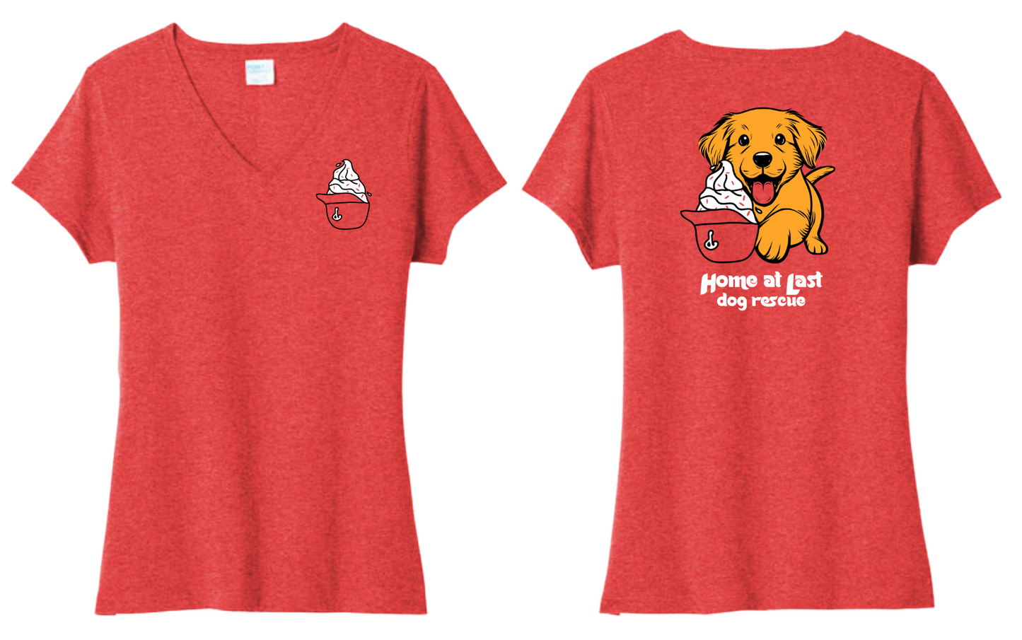 "Phillies Sundae Helmet" V-Neck T-Shirt