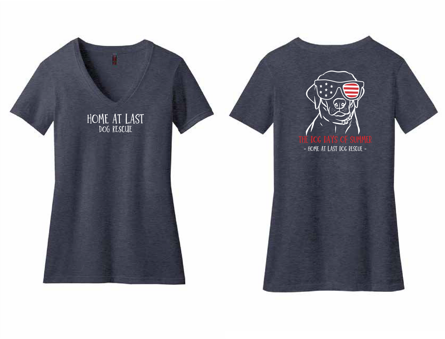 "Dog Days" V-Neck T-Shirt